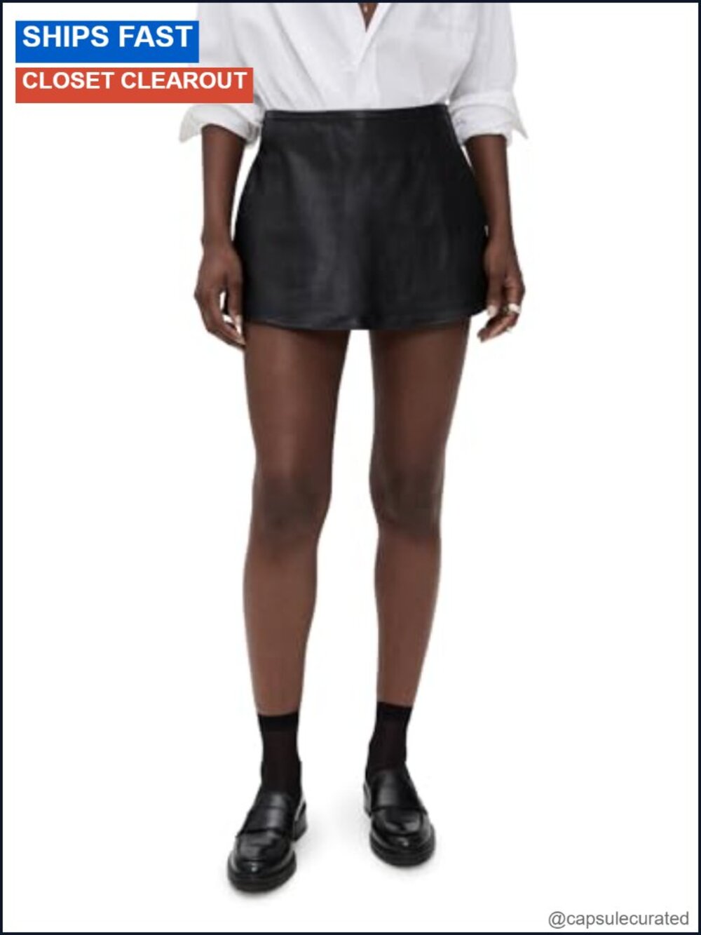 Free People Paradise Found Vegan Skort with Built-in Shorts & Pockets